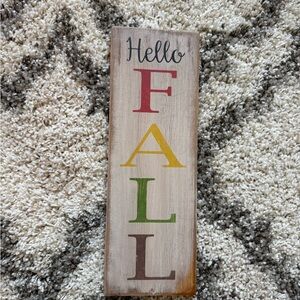 Hello Fall Wooden Sign‎